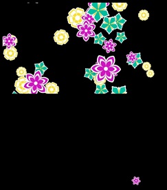 花朵飘舞散落遮罩特效转场视频