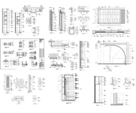 木隔扇墙身大样