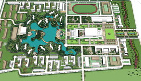 学校公园操场大广场教学楼体育馆