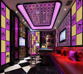 豪华 高端 ktv 包厢设计