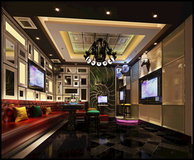 豪华 高端 ktv 包厢设计