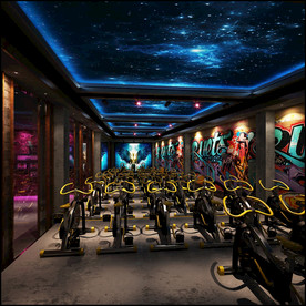 健身房 室内设计 场景