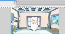 厨师大厨餐厅在厨房说话