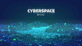 矢量科技网络空间背景