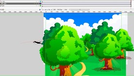 森林里的燕子飞翔4秒