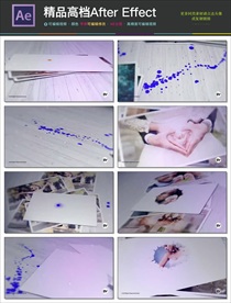 AE婚庆温馨相册视频多图切换