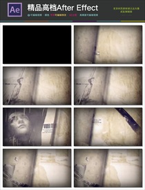 怀旧书本翻页纪念册翻页视频