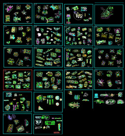 广场景观CAD平面布置图