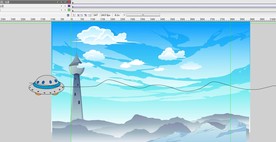 飞碟ufo经过灯塔6秒