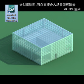 写字楼 现代办公楼 建筑模型图