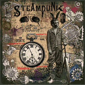 复古蒸汽朋克工业风装饰画