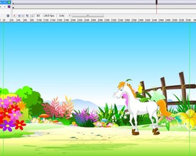 一匹马在外面走过10秒