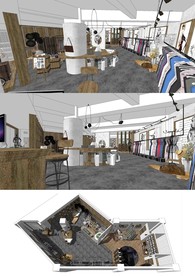 服装店设计SU模型