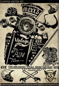 摩托改装俱乐部海报