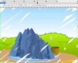 假山水池擦拭遮罩应用5秒