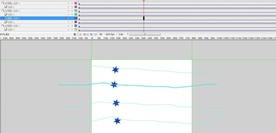 六角星旋转移动6秒动画