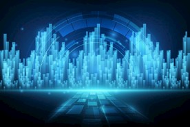 矢量智能科技城市未来空间背景