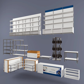 超市货柜模型