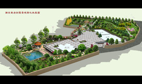 私家别墅园林景观效果图