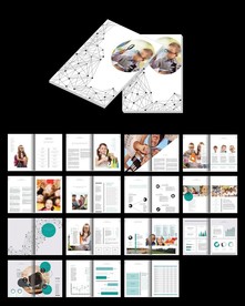 培训机构宣传画册word模板