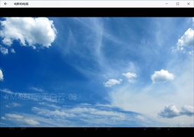 蓝天白云飞翔天空风景视频