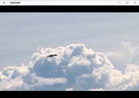 蓝天白云飞翔天空风景视频