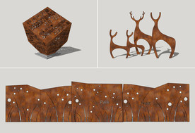 耐候钢景观小品