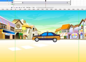 taxi的士出租车走过路面3秒