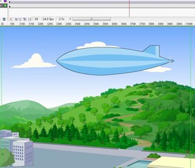 气球飘动在天上的动画6秒