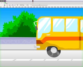 中巴汽车在路上行驶5秒