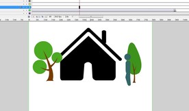 火柴人走到房子里面去动画7秒