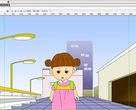 小学生女孩在路边说话121秒动