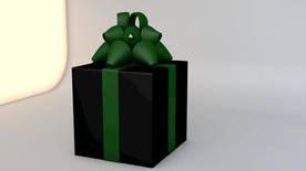 C4D礼品盒模型