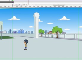 小孩走过休闲休息背景13秒