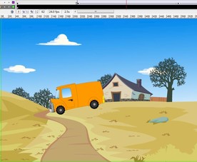 农夫农场的汽车发动行驶6秒