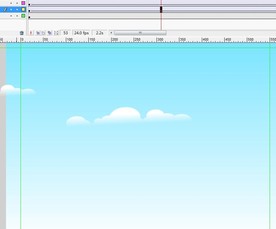 云朵在天空飘动6秒