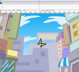 蝴蝶飞向高空11秒动画