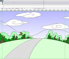 拐弯公路飞过的蝴蝶10秒动画