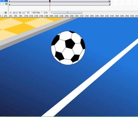 足球滚到路上6秒动画