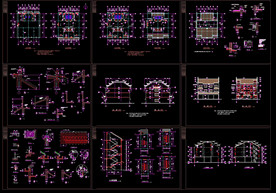 徽派别墅建施工图