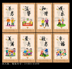 养老展板