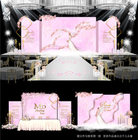 粉色梦幻婚礼主题效果图