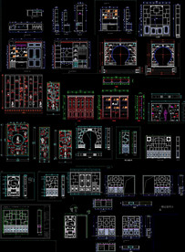 精选博古架CAD图