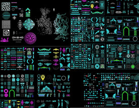 欧式雕花CAD素材大全