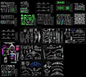 CAD欧式雕花大全