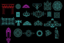 CAD西式雕刻花样