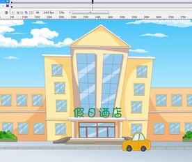 小黄Q车在酒店前面行驶而过6秒