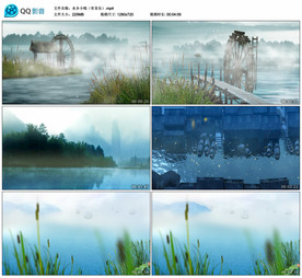 江南水乡小唱 舞台背景视频素材