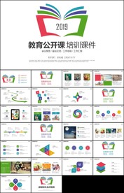 扁平创意教育培训教学设计公开课