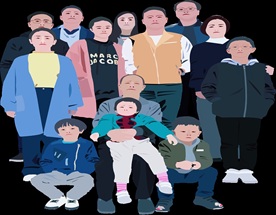 失量全家福素材图